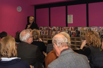 Het openingswoord door Rianne de Bie van de bibliotheek